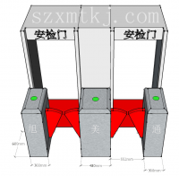 安檢門定制翼閘